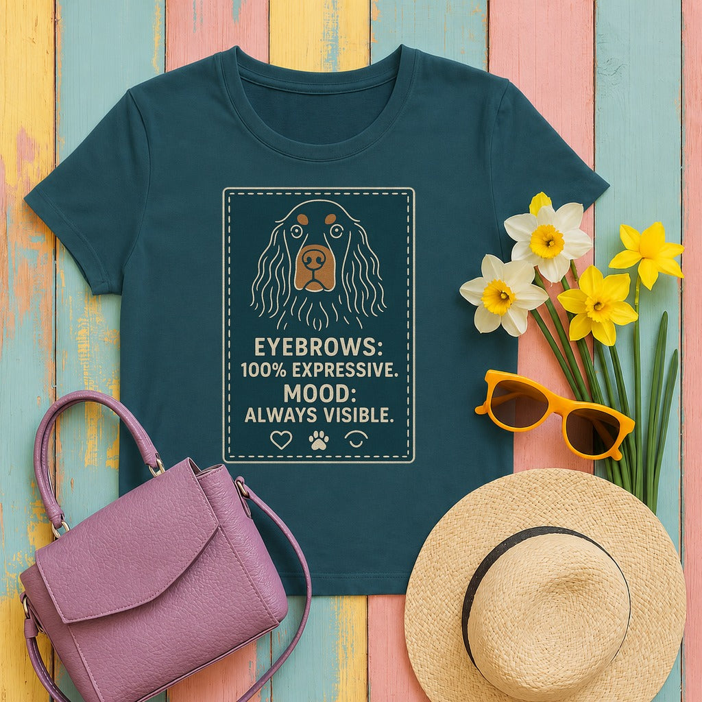 Gordon Eyebrows 100% Expressive Tee in Heather Deep Teal