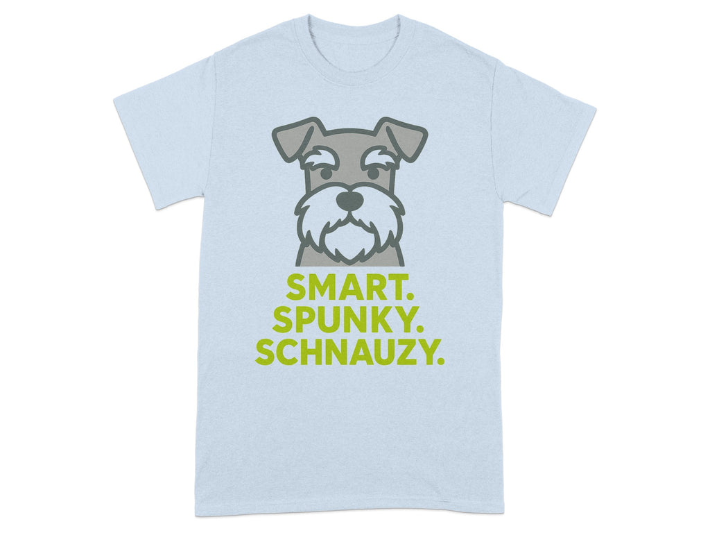 Smart Spunky Schnauzy Dog Graphic T-Shirt