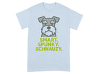 Smart Spunky Schnauzy Dog Graphic T-Shirt