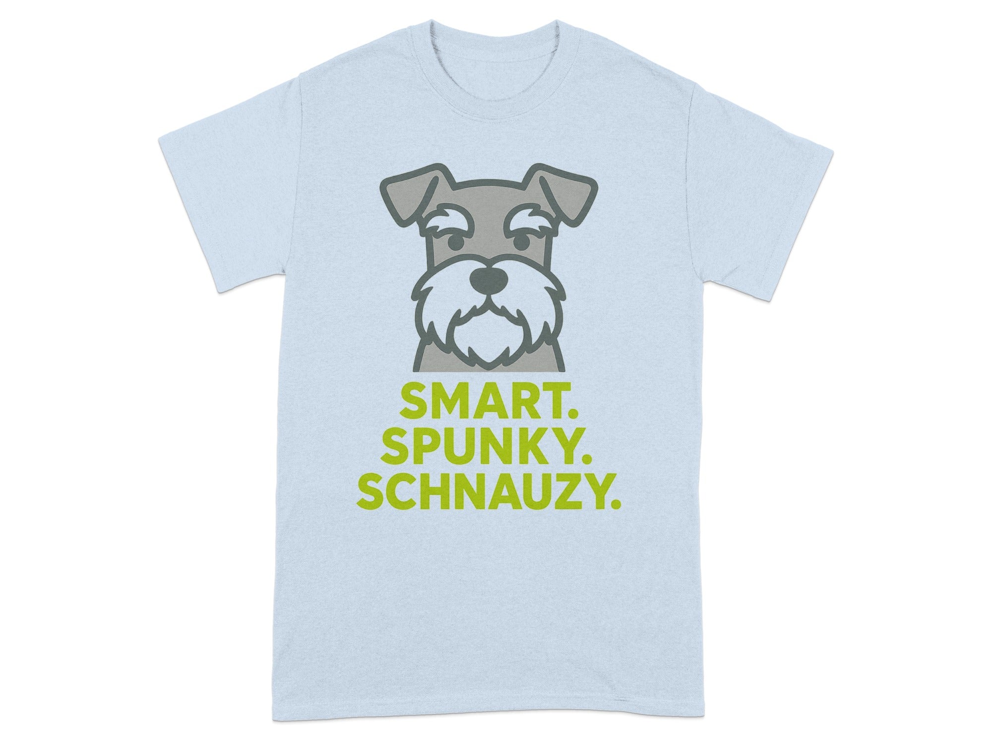 Smart Spunky Schnauzy Dog Graphic T-Shirt