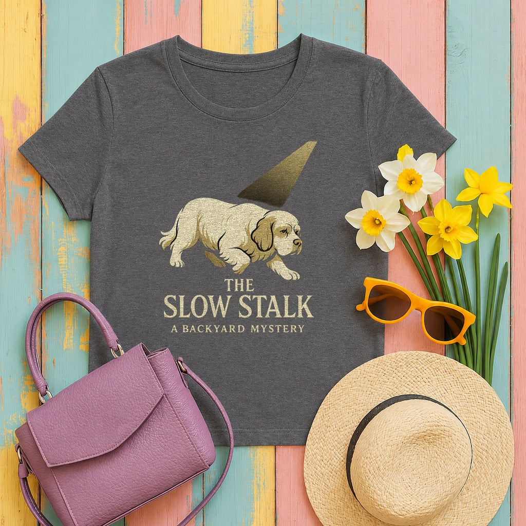 Clumber The Slow Stalk Tee in Dark Grey Heather