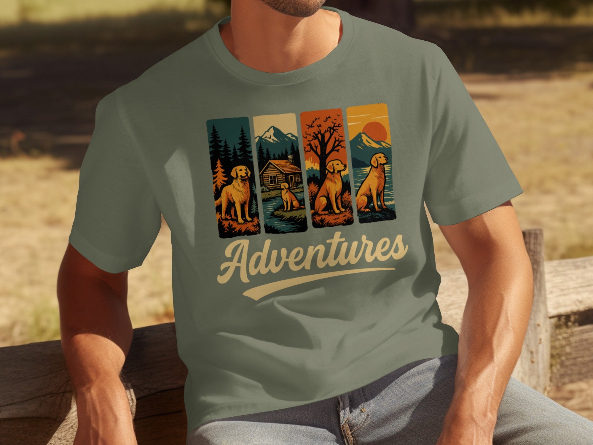 Scenic Dog Adventures Graphic Tee Product
