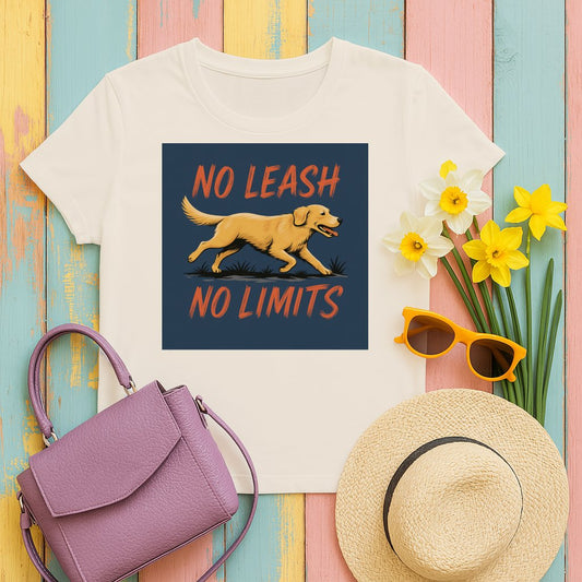 No Leash No Limits Graphic Dog Lover T-Shirt Product