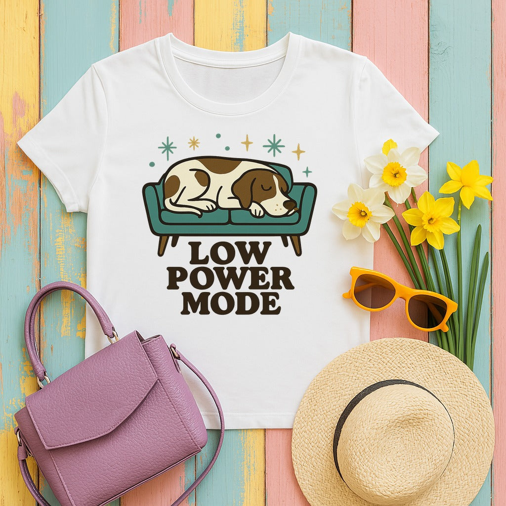 Pointer Low Power Mode T-shirt in White