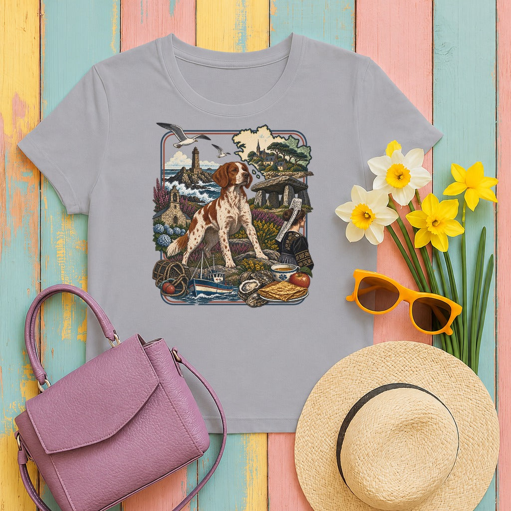 Brittany France Heritage tee, Athletic Heather
