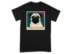 Black t-shirt with pug graphic and text "ENDLESS HUNGER."