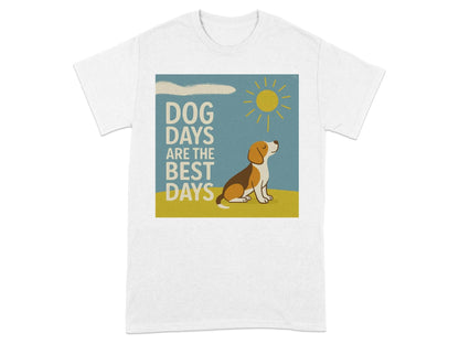 Dog Days Are The Best Days Beagle T-Shirt White T-shirt