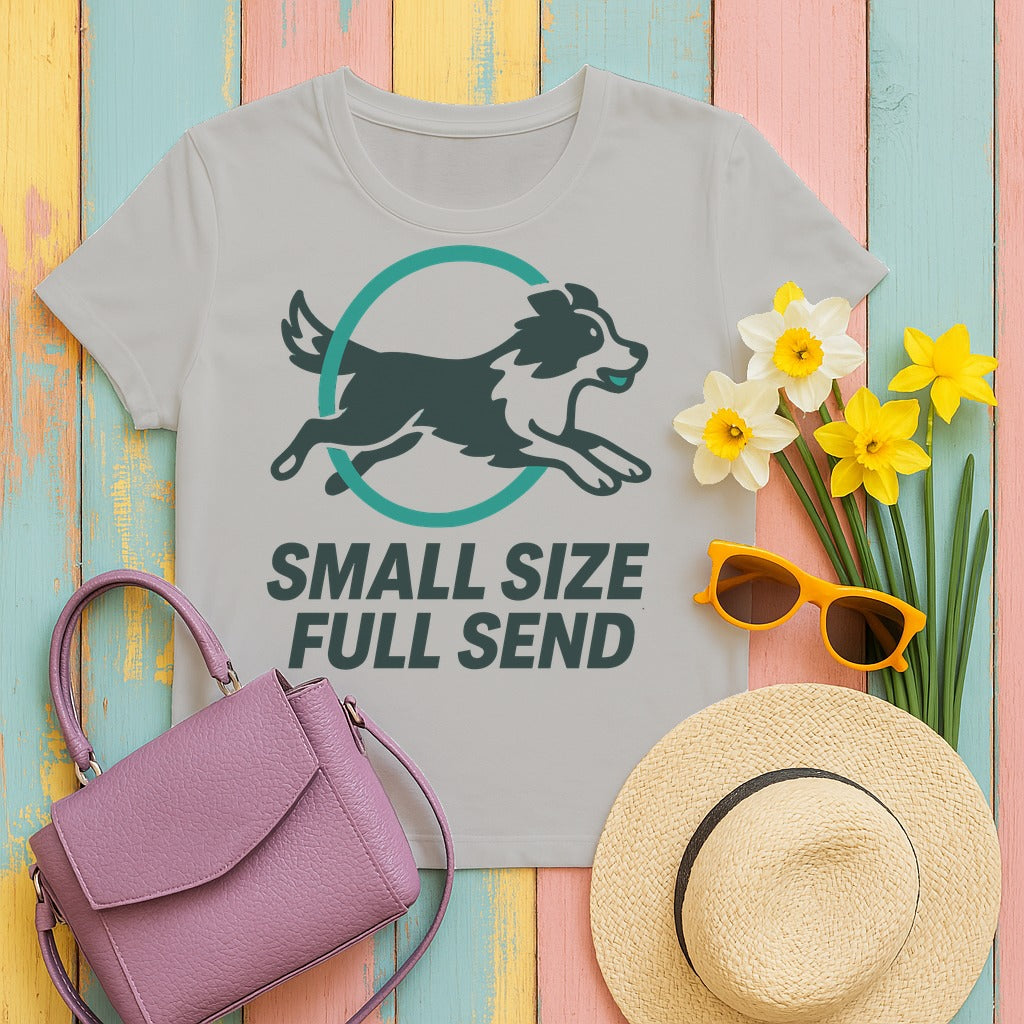Border Collie Agility T-Shirt in Ash