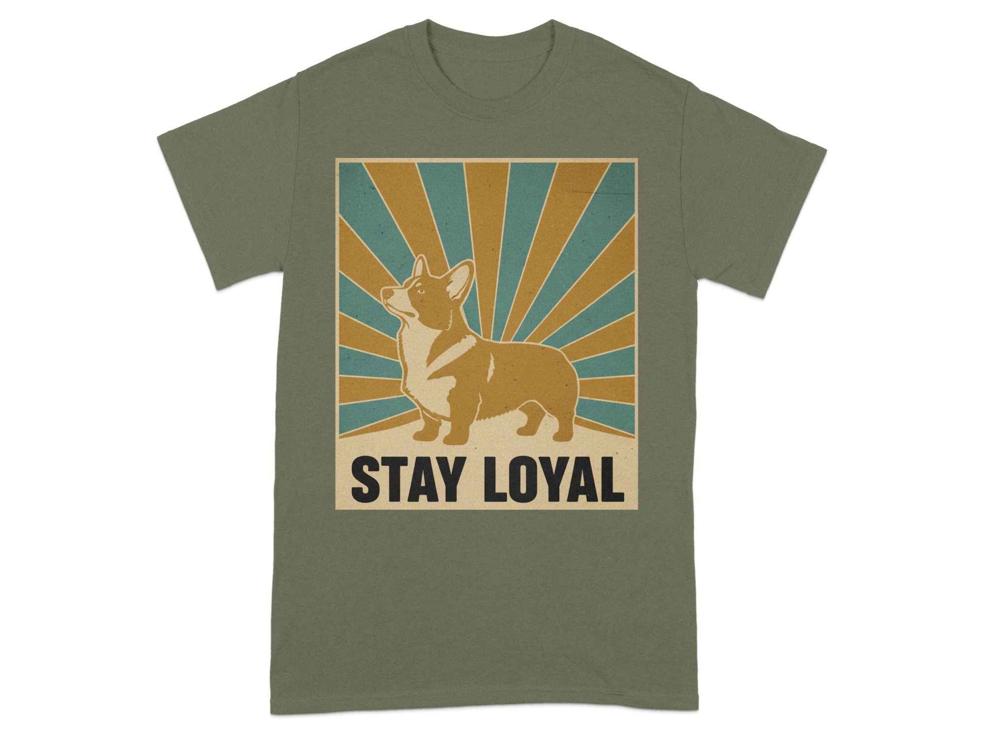 Stay Loyal Corgi Graphic Tee for Dog Lovers