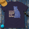 Australian Shepherd Therapy T-Shirt in Blackberry