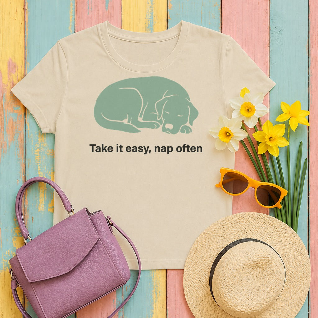 Take it Easy Lab T-Shirt in Sand