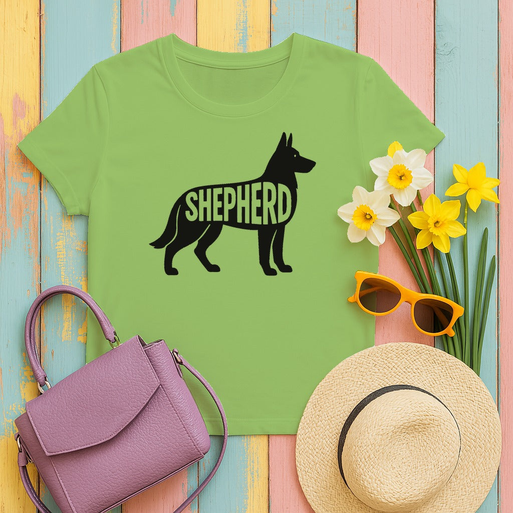 Bold Shepherd Silhouette T-Shirt in Lime