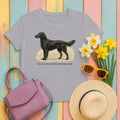 The Flat-Coated Retriever Field Guide Tee in Athletic Heather