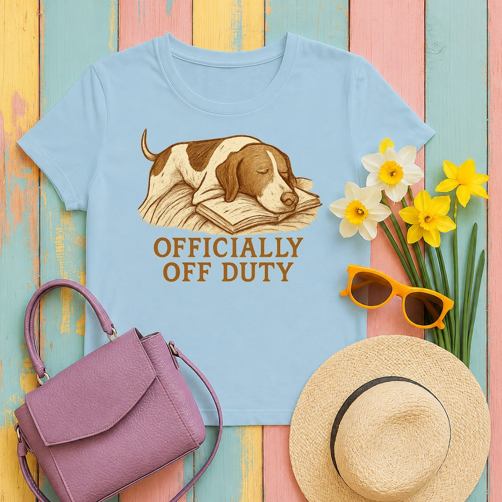 Pointer Officially Off Duty T-shirt in Light Blue