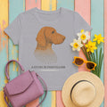 German Shorthaired Pointer A Study in Pointillism T-shirt in Athletic Heather