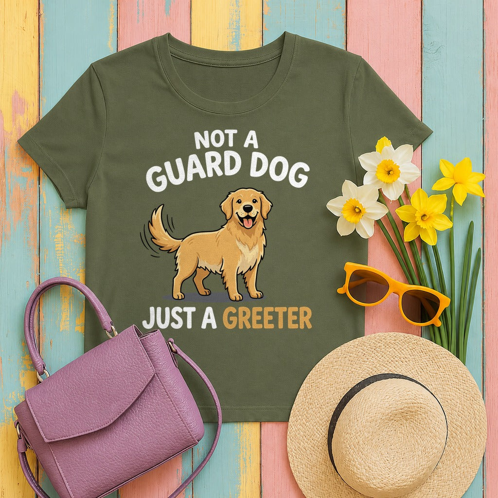 The Golden Greeter T-shirt in Military Green