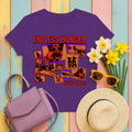 Endless Hunger Whens Dinner? German Shepherd World Tour 1995 Graphic T-Shirt in Purple