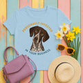 Invested German Shorthaired Pointer T-Shirt in Light Blue