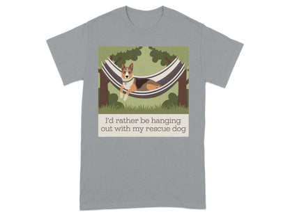 I'd rather be hanging out with my rescue dog product type