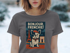 Bonjour Frenchie Graphic Tee for Dog Lovers