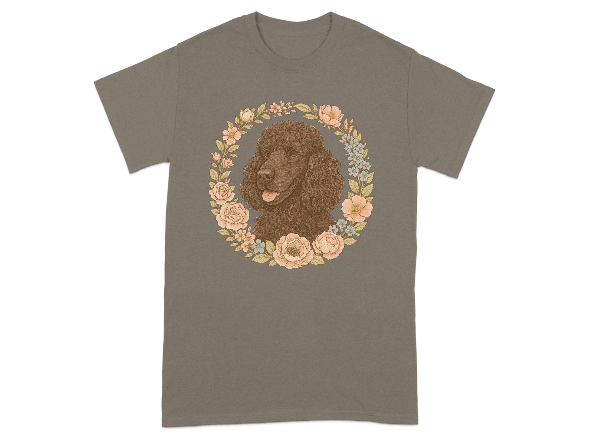 Cocker Spaniel Dog with Floral Pattern T-shirt product