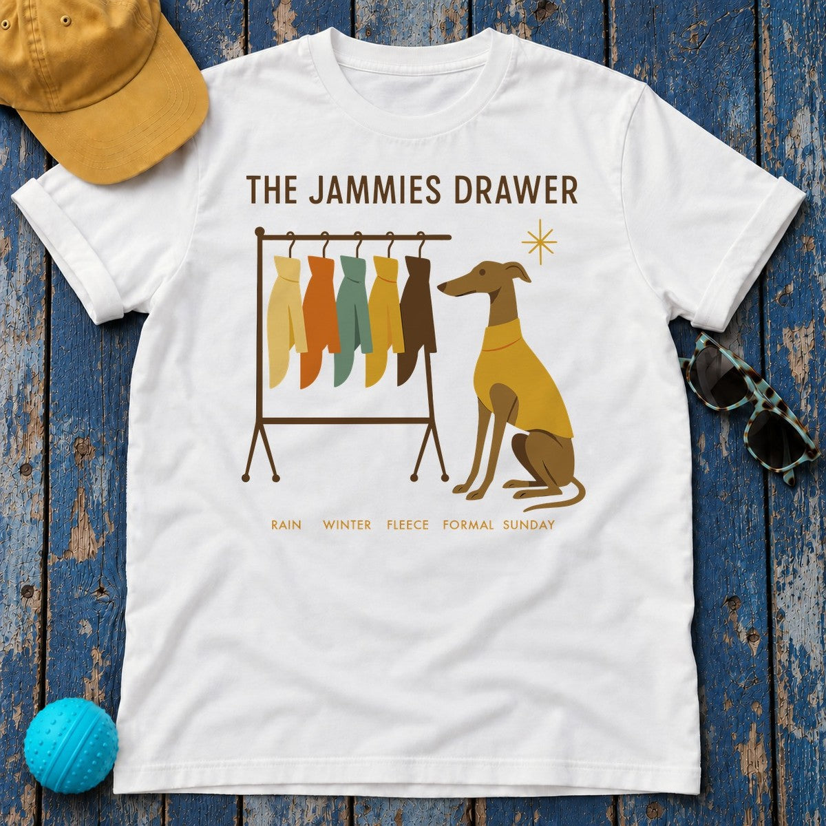 Greyhound The Jammies Drawer Tee in White