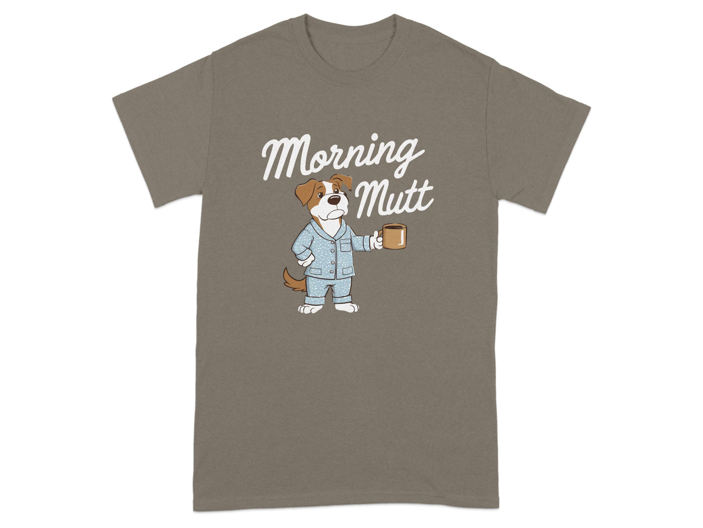 Morning Mutt Cute Pajama Dog Graphic T Shirt product type