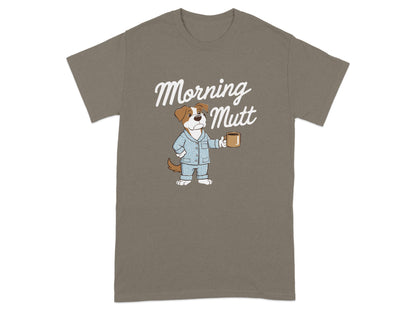 Morning Mutt Cute Pajama Dog Graphic T Shirt product type