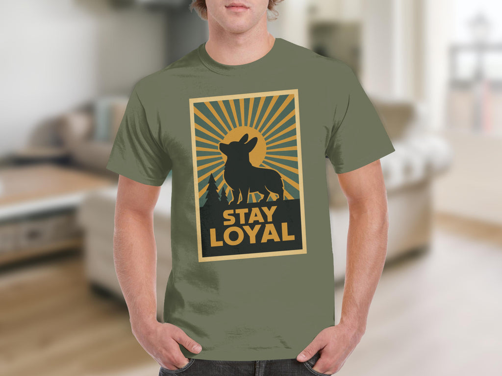 Stay Loyal Graphic Tee Silhouette Design T-shirt