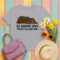 American Water Spaniel He Knows Why You're Calling Him Tee in Athletic Heather