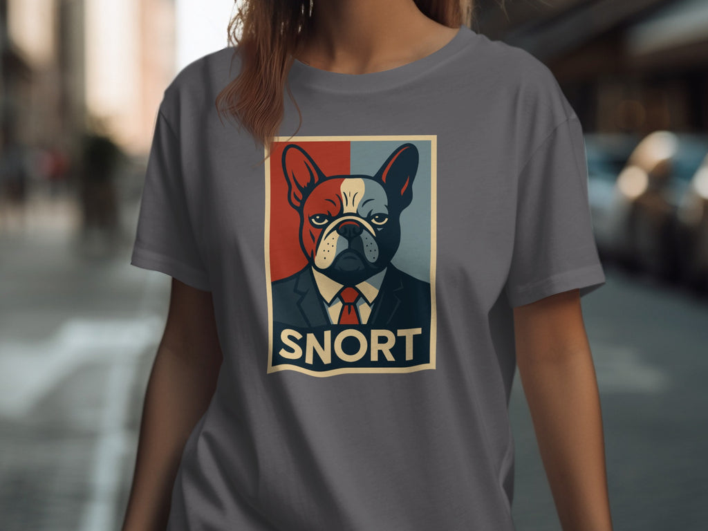 French Bulldog Snort Suit Inspirational Poster T-Shirt