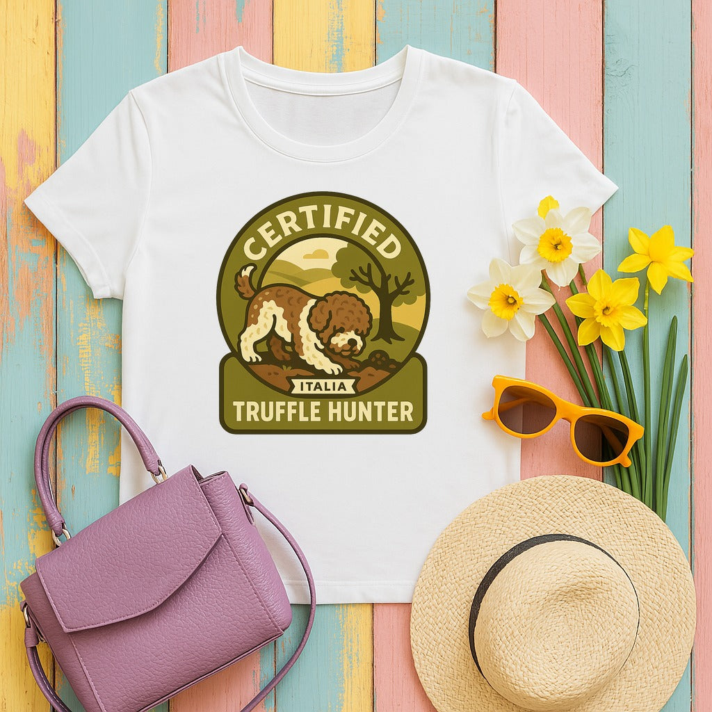 Lagotto Certified Truffle Hunter Tee in White