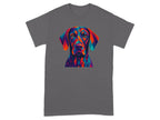 Colorful Geometric Dog Design T-Shirt