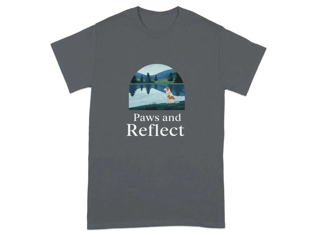 Paws and Reflect Dog Landscape Design for Nature Lover T-Shirt T-shirt
