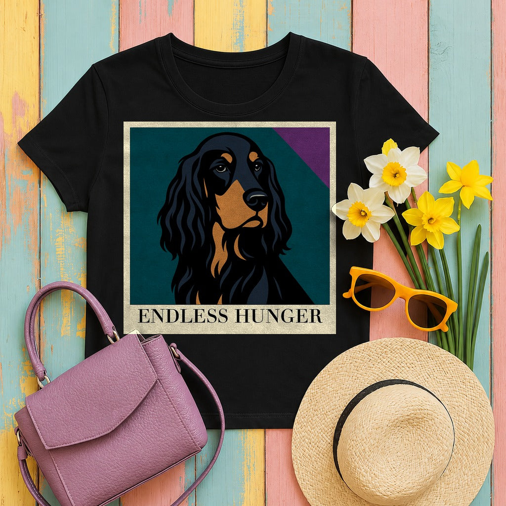 Endless Hunger Gordon Setter T-Shirt in Black
