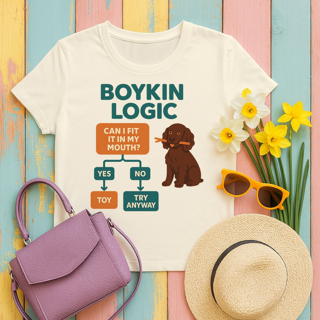 Boykin Spaniel Logic T-shirt in Natural