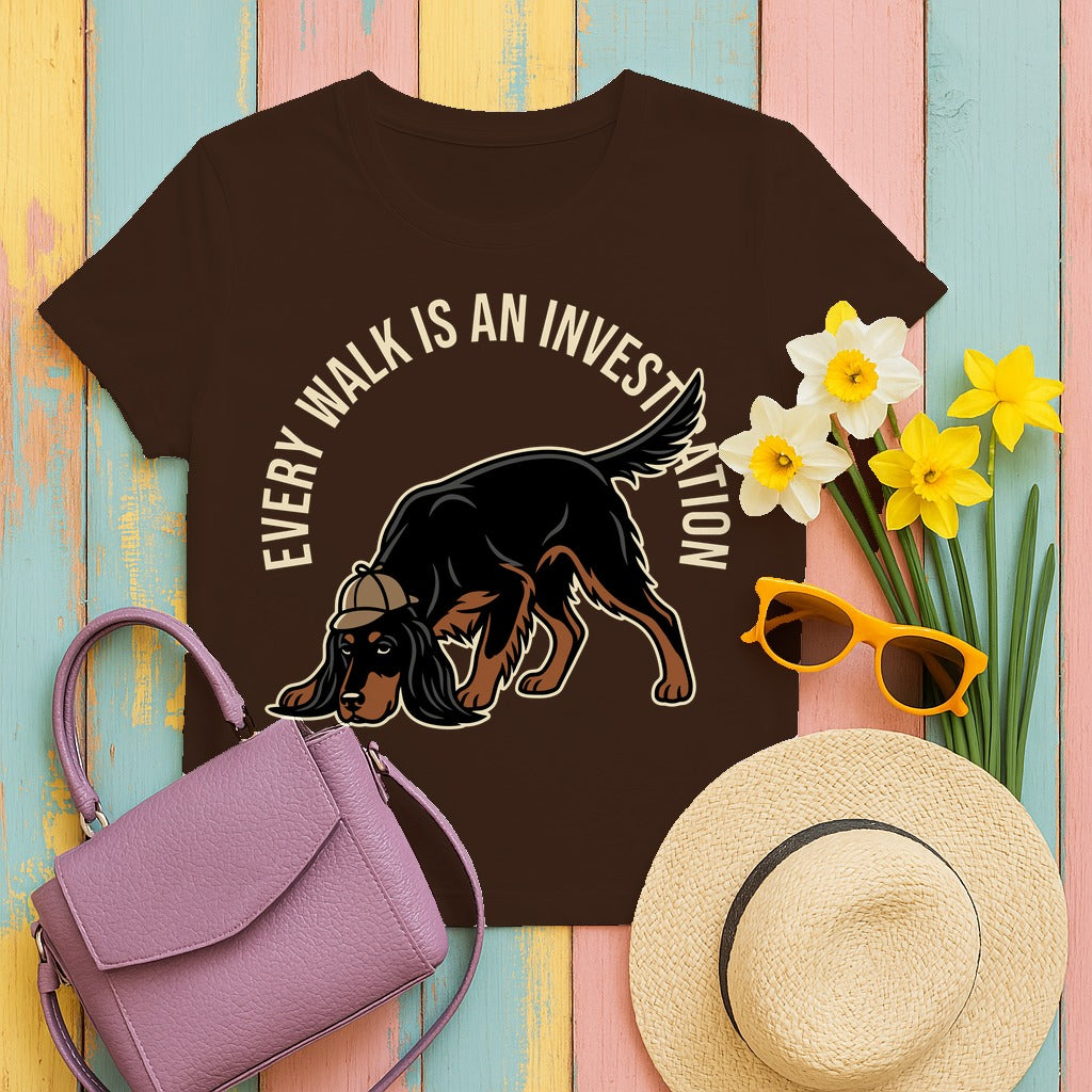Every Walk Gordon Setter T-Shirt in Dark Chocolate