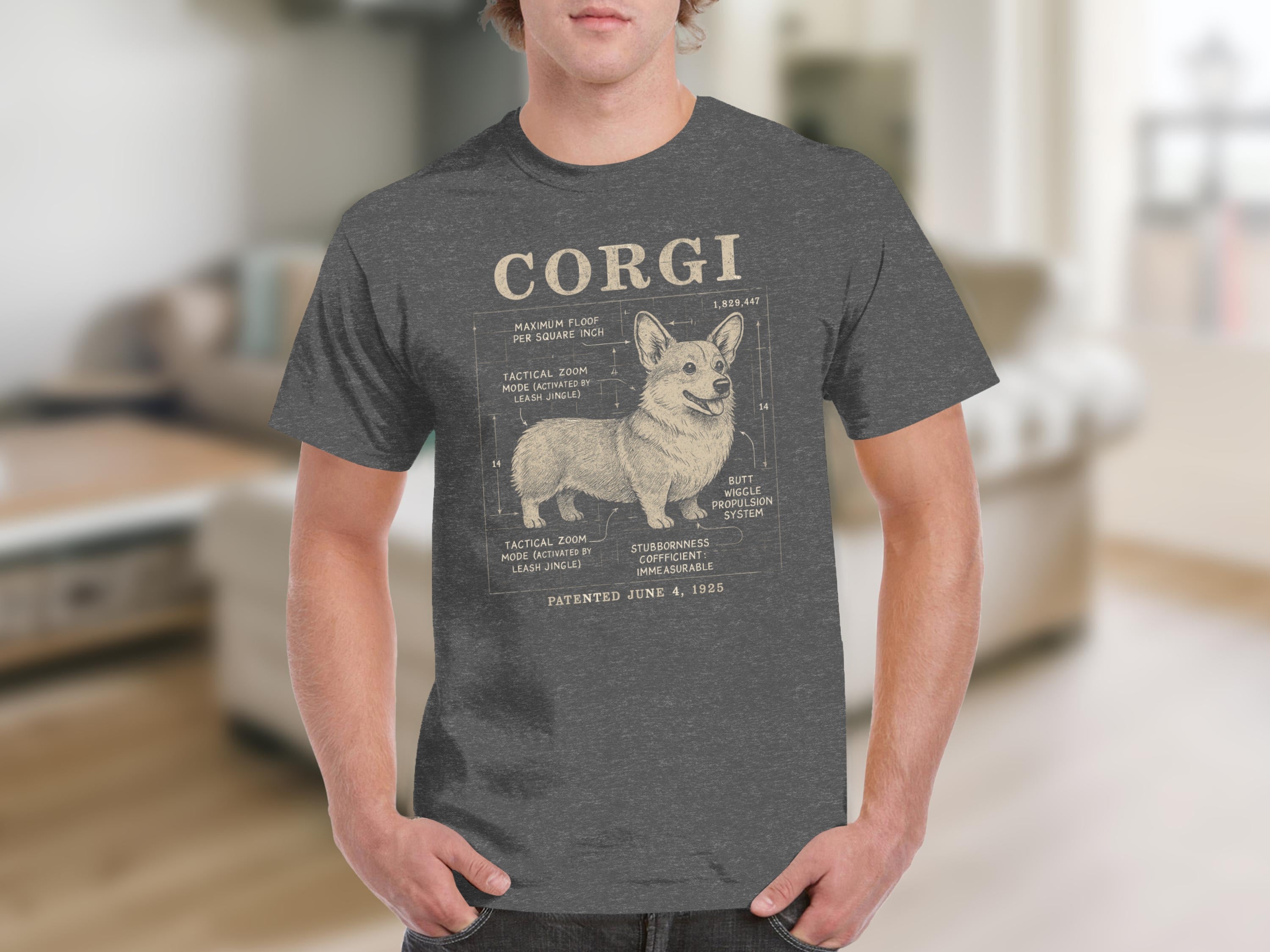 Corgi Graphic Detailed Tactical Zone Diagram Shirt