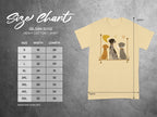 Gildan 5000 size chart for heavy cotton t-shirts with measurements.