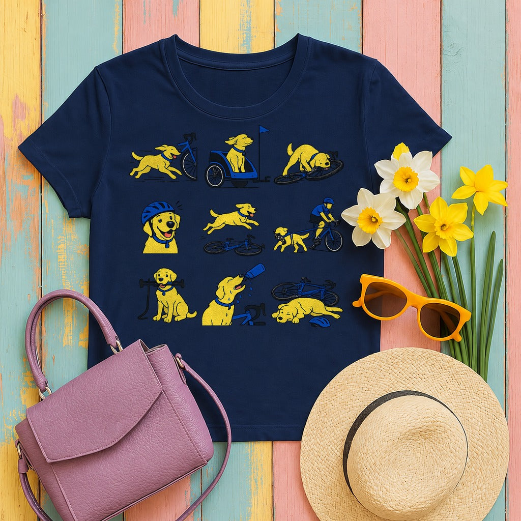 Lab Cycling Journey T-Shirt in Navy