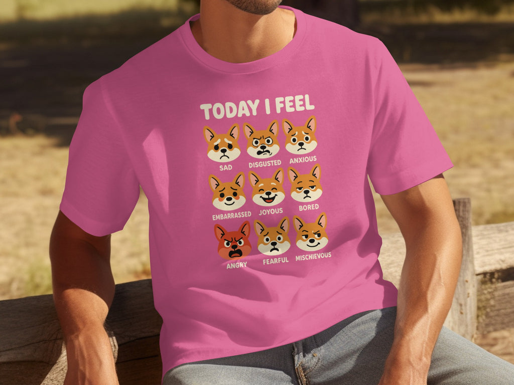 Today I Feel Emotions Cute Animated Faces T-shirt