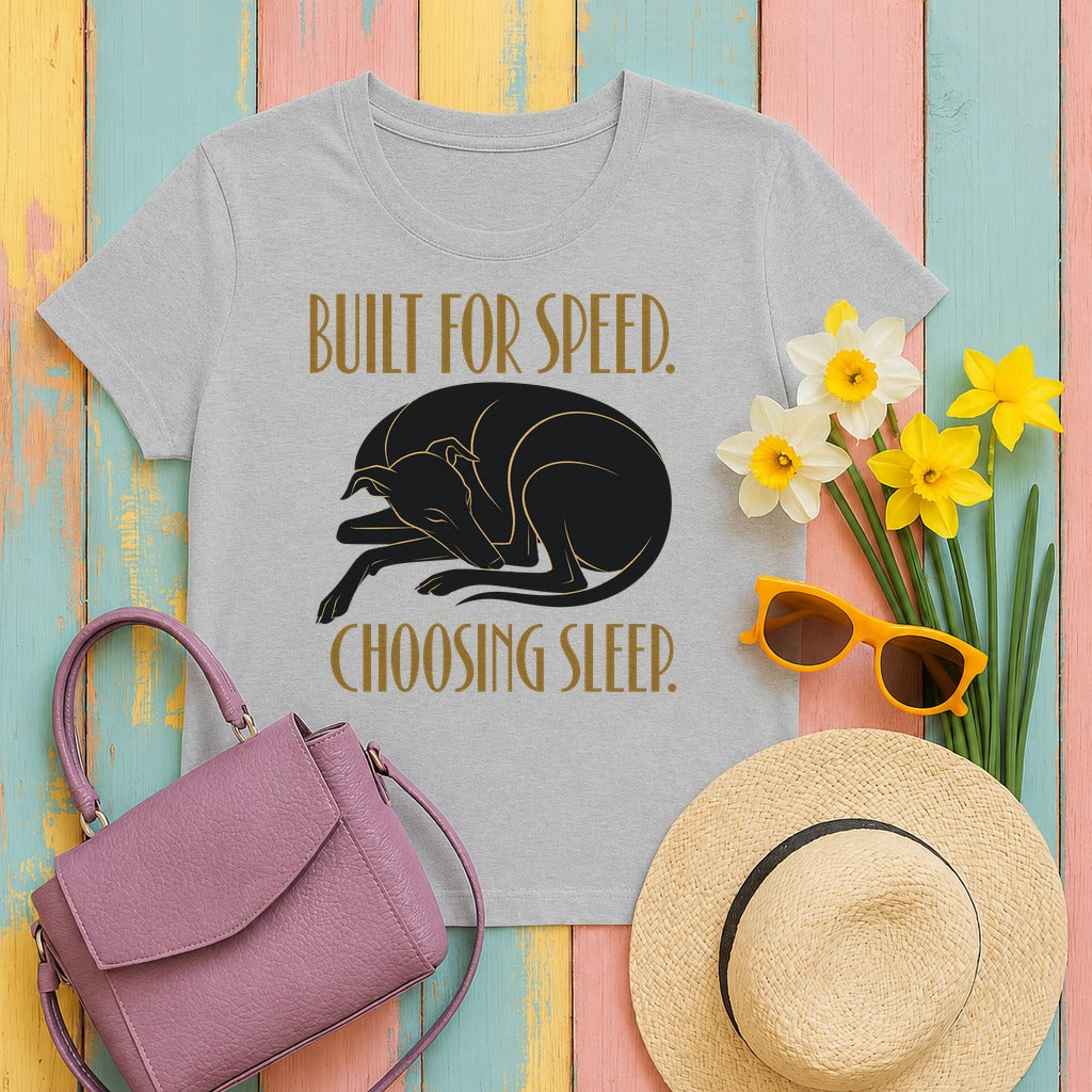Built for Sleep Greyhound T-Shirt in Sport Grey