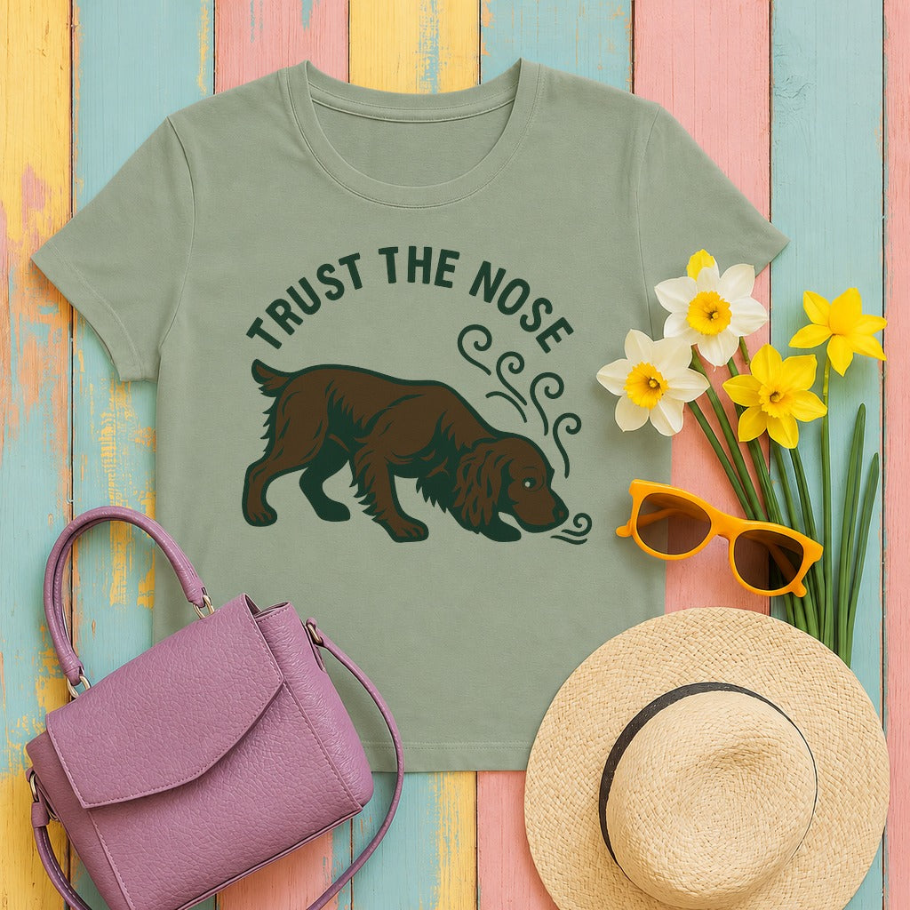 Boykin Spaniel Trust the Nose t-shirt