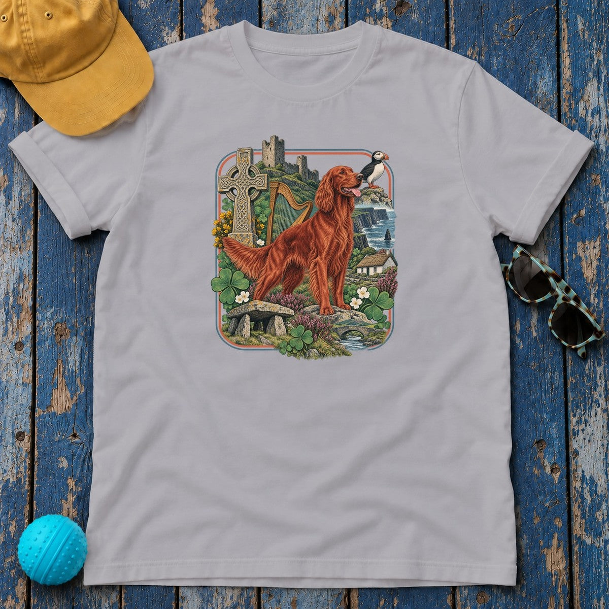 Irish Setter Ireland Heritage T-Shirt in Athletic Heather