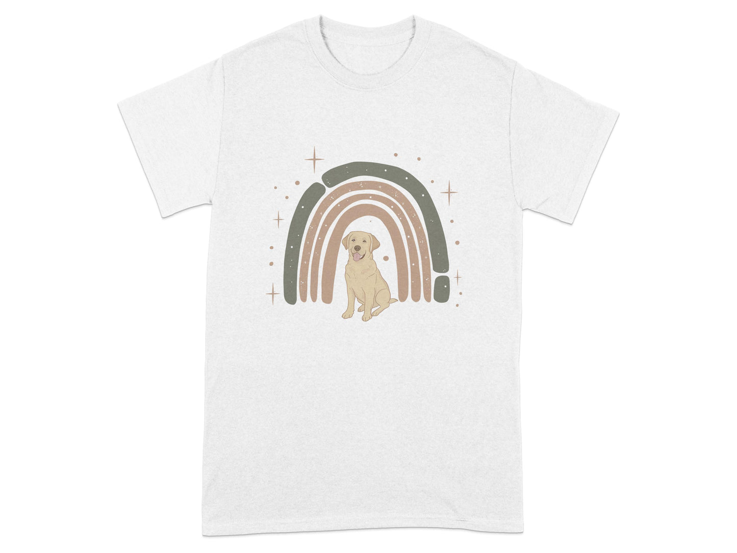 Colorful Rainbow Puppy Graphic Design T-Shirt product