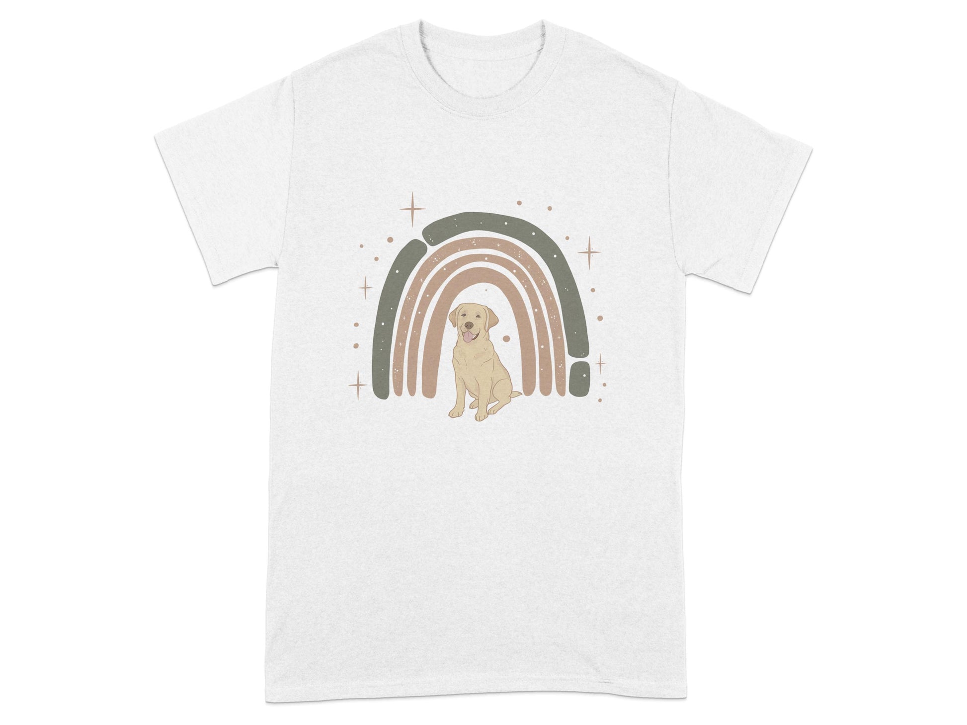 Colorful Rainbow Puppy Graphic Design T-Shirt product
