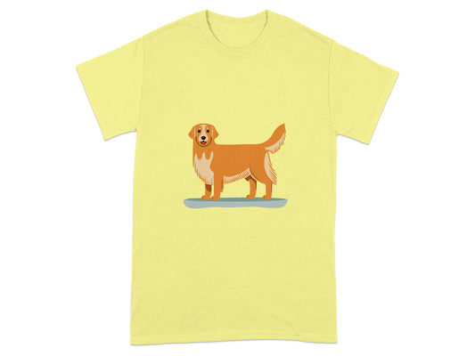 Golden Retriever Dog Graphic Yellow T-Shirt product type