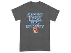 Short Legs Big Energy Text and Corgi Graphic T-Shirt