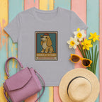 cocker spaniel rookie-card tee flat lay hero