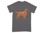 Floral Dog Silhouette Design Graphic T-Shirt product type